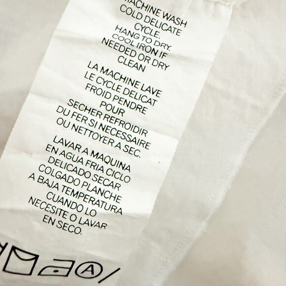 KAREN KANE | White Eyelet Embroidered Wrap Dress Collar Cap Sleeve Tie | Size 8 - Picture 9 of 10